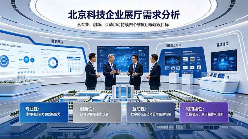 企业展厅设计施工一体化攻略 为北京科技企业打造专业展示空间